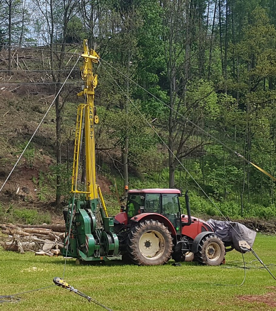 Prodej starší lesní lanovky Larix 3t